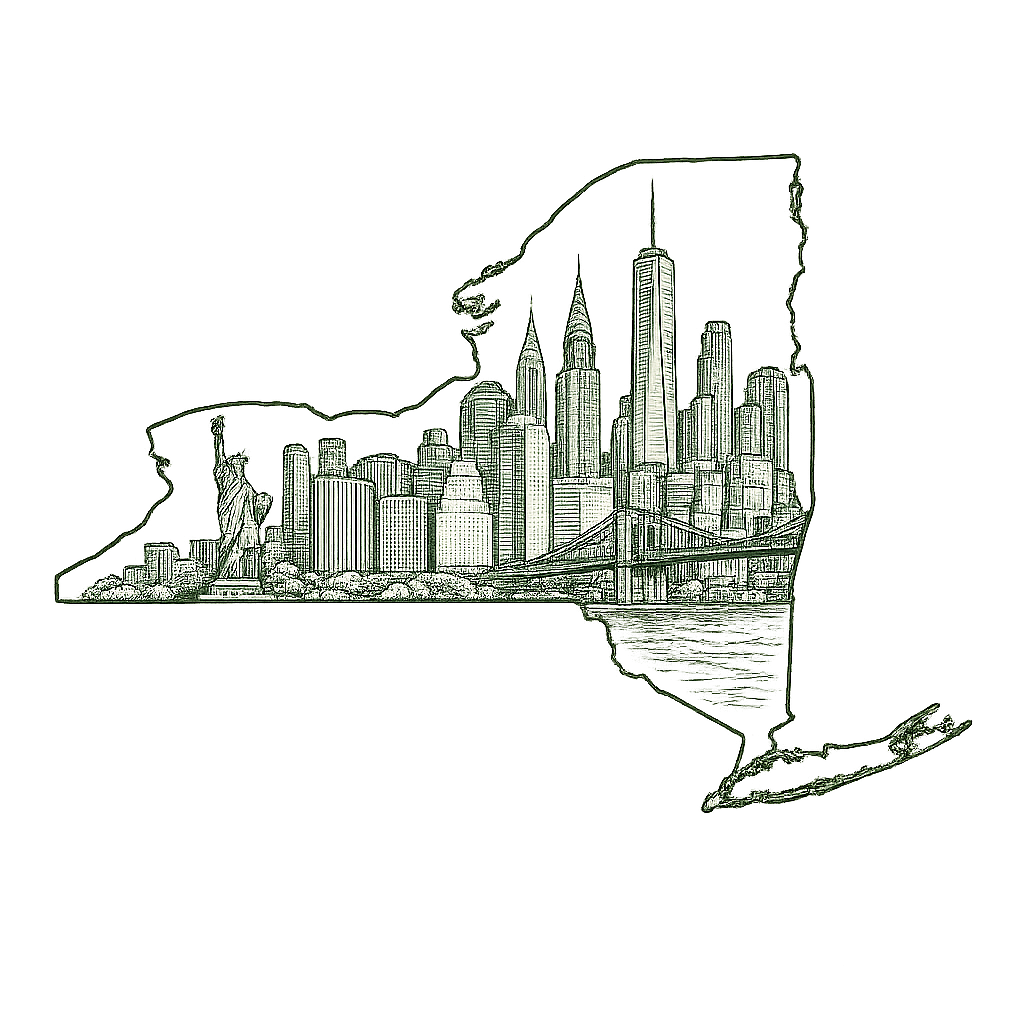 Map of New York
